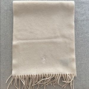 Polo Ralph Lauren White Cream Scarf